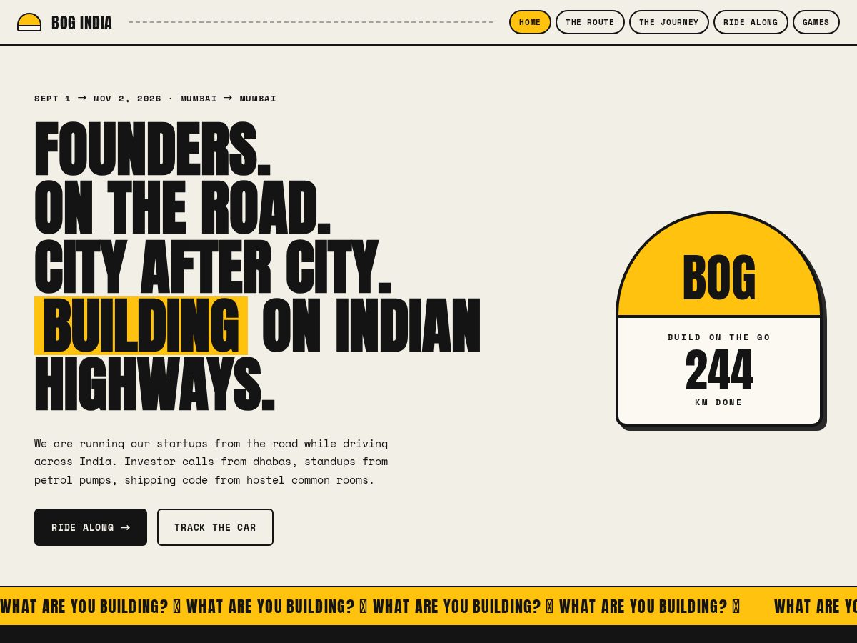 Landing-page snapshot of buildongo.org