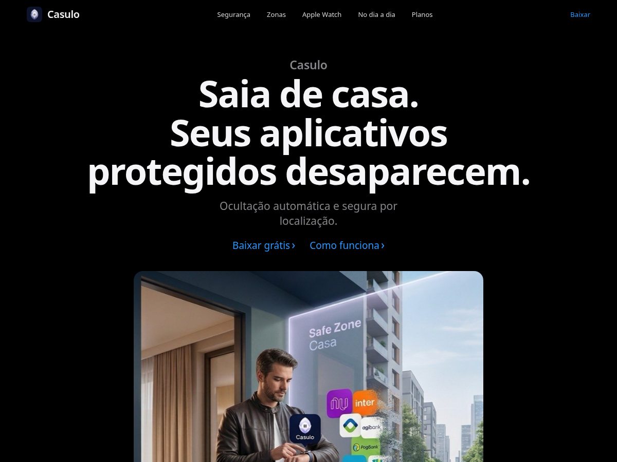 Landing-page snapshot of casulopro.com