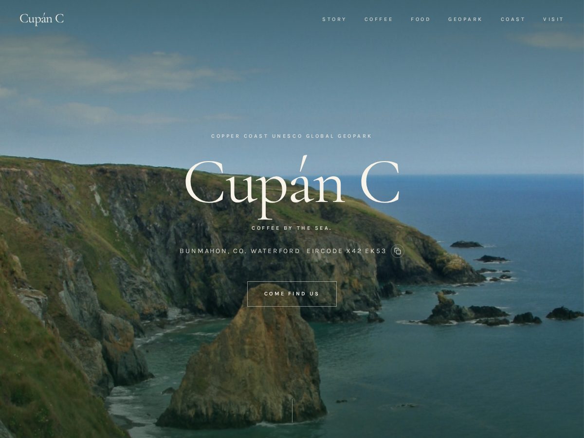 Landing-page snapshot of cupanc.com