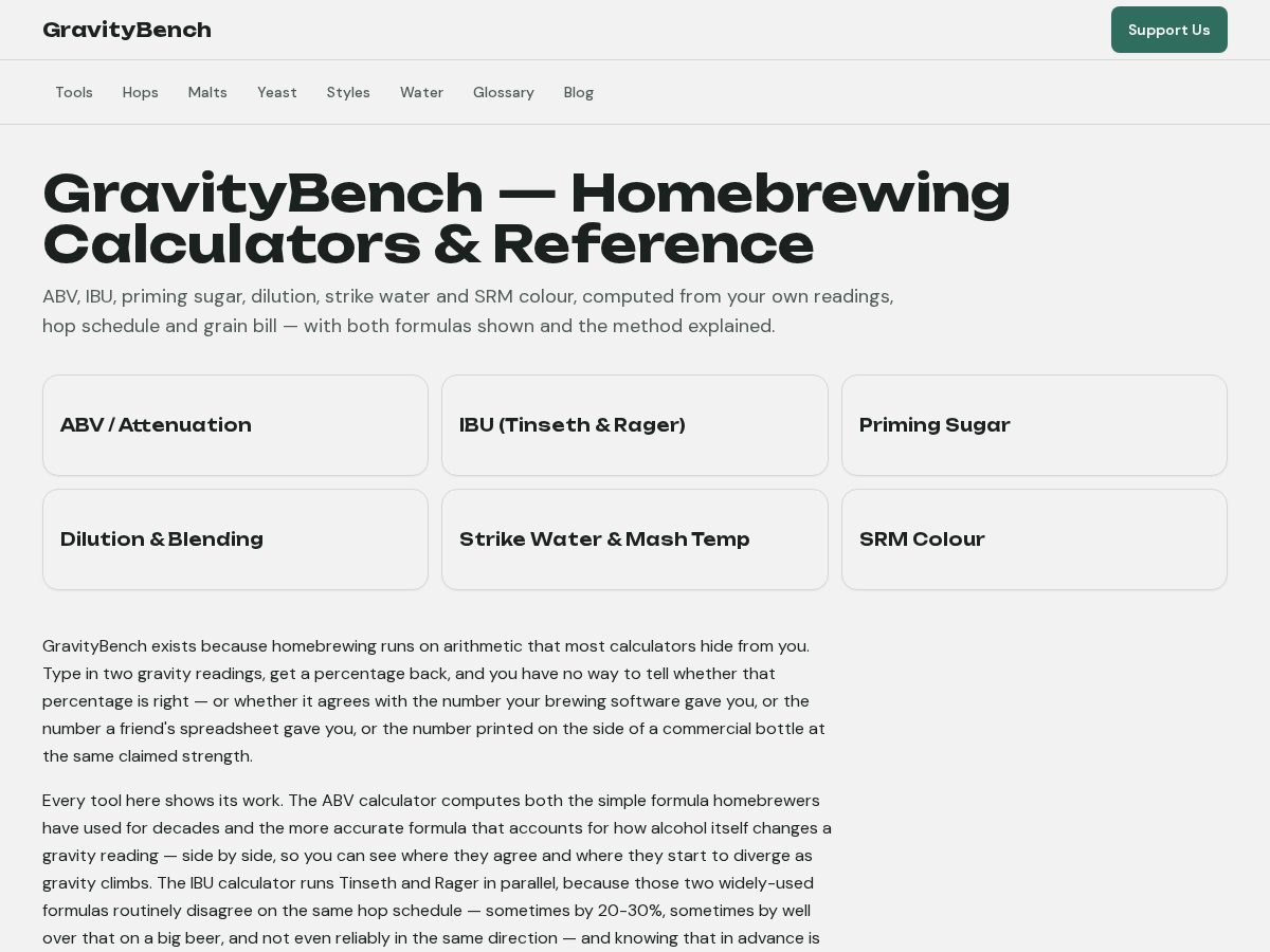 Landing-page snapshot of gravitybench.com