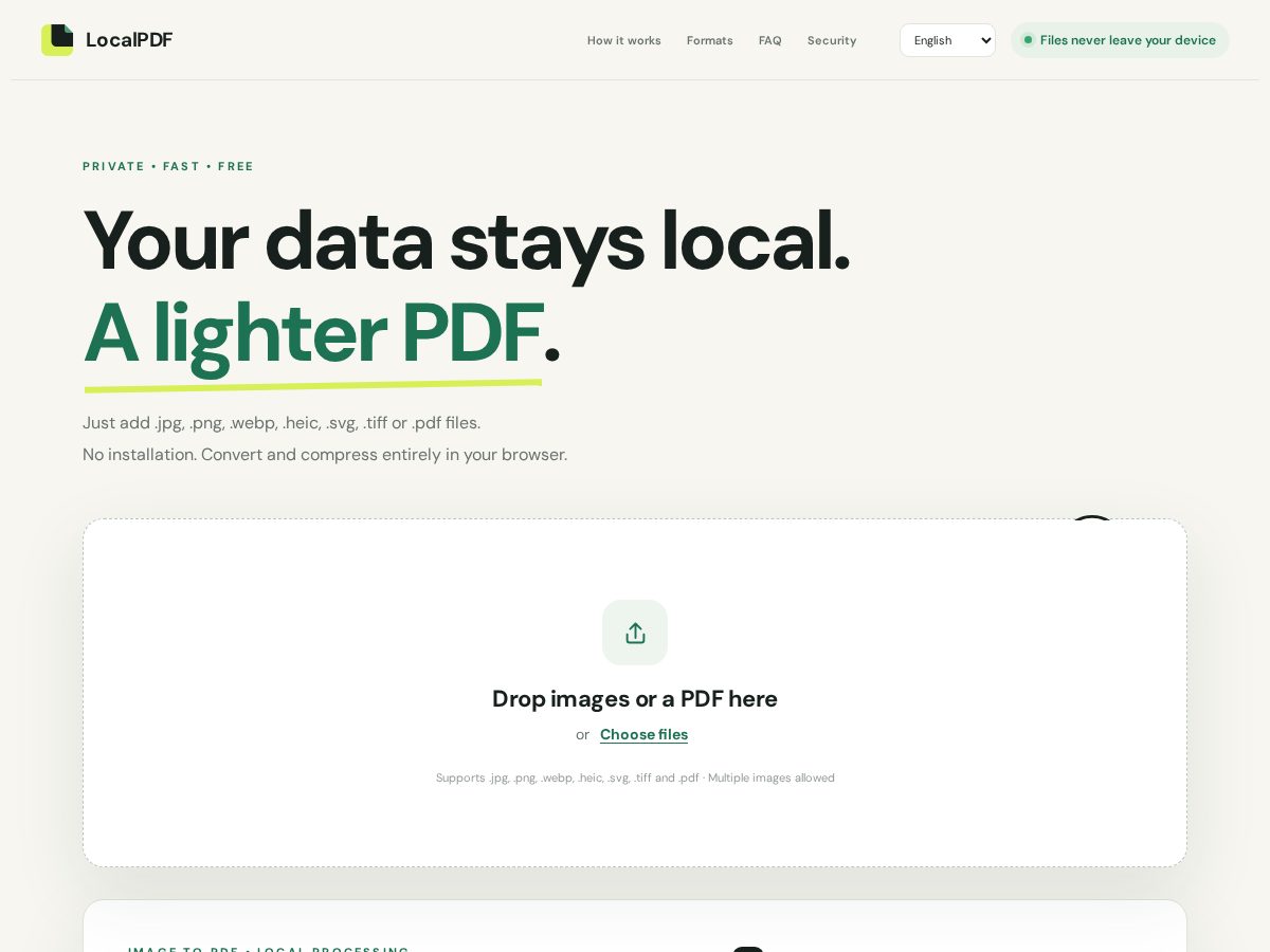 Landing-page snapshot of localpdfweb.com