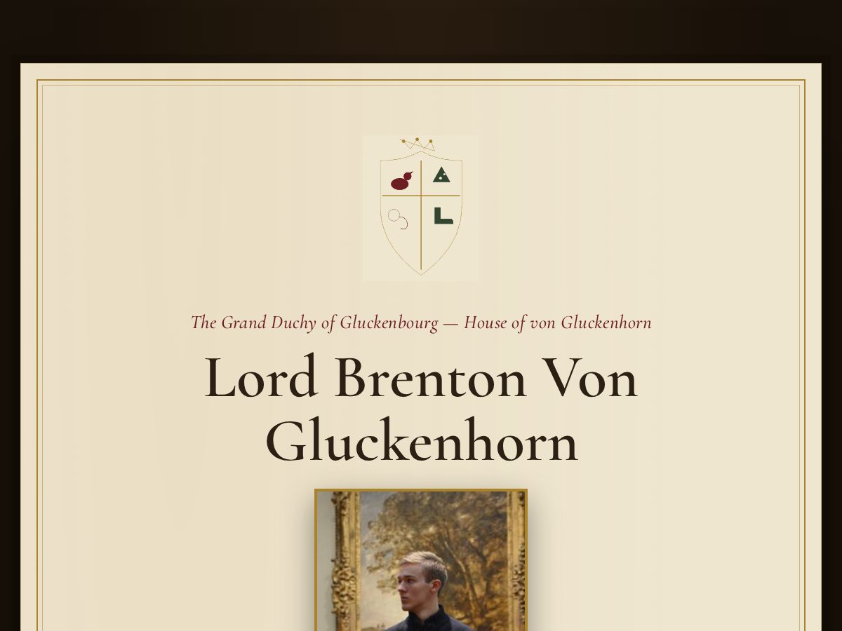 Landing-page snapshot of lordbrenton.com