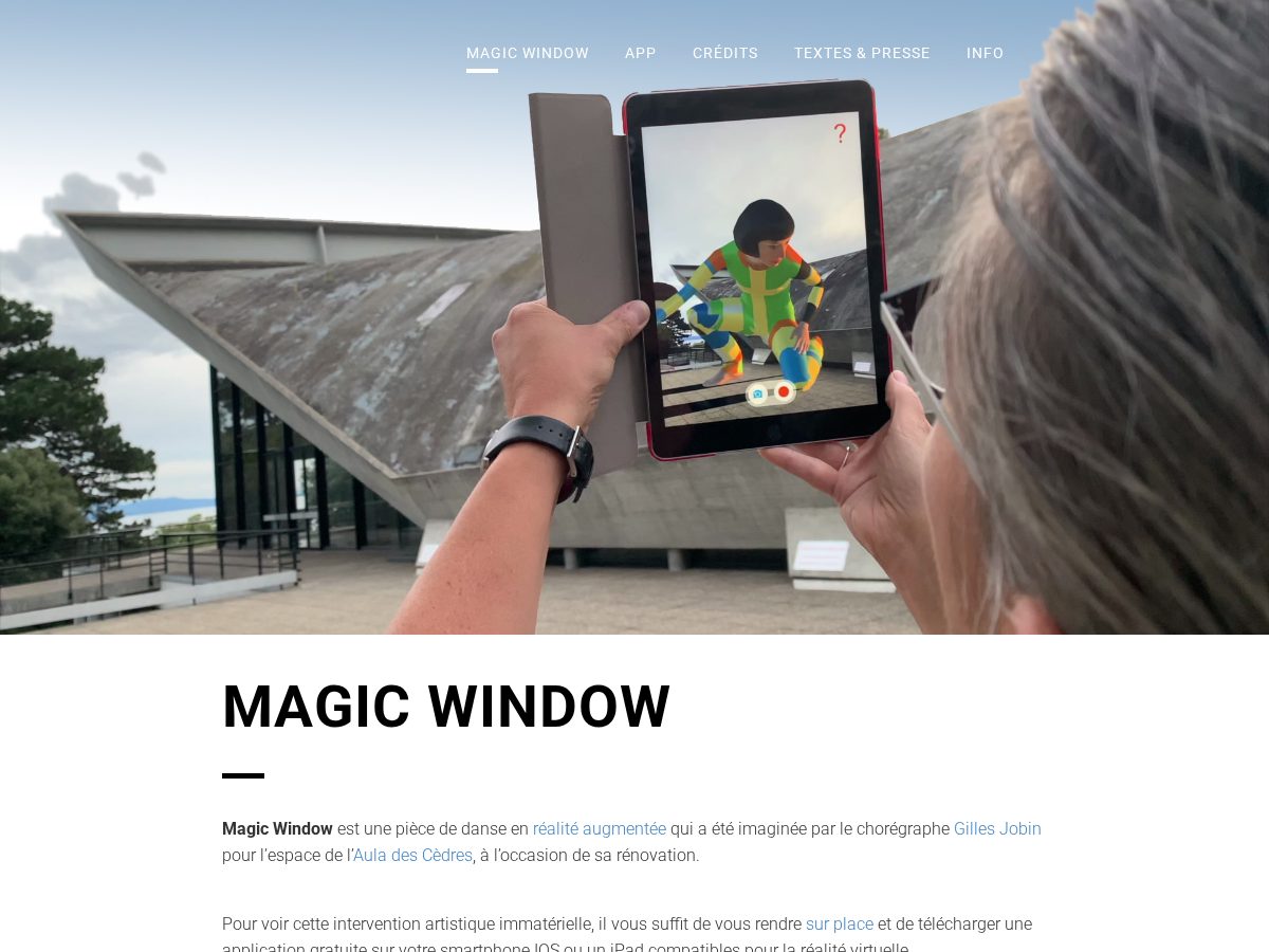 Landing-page snapshot of magicwindow.space