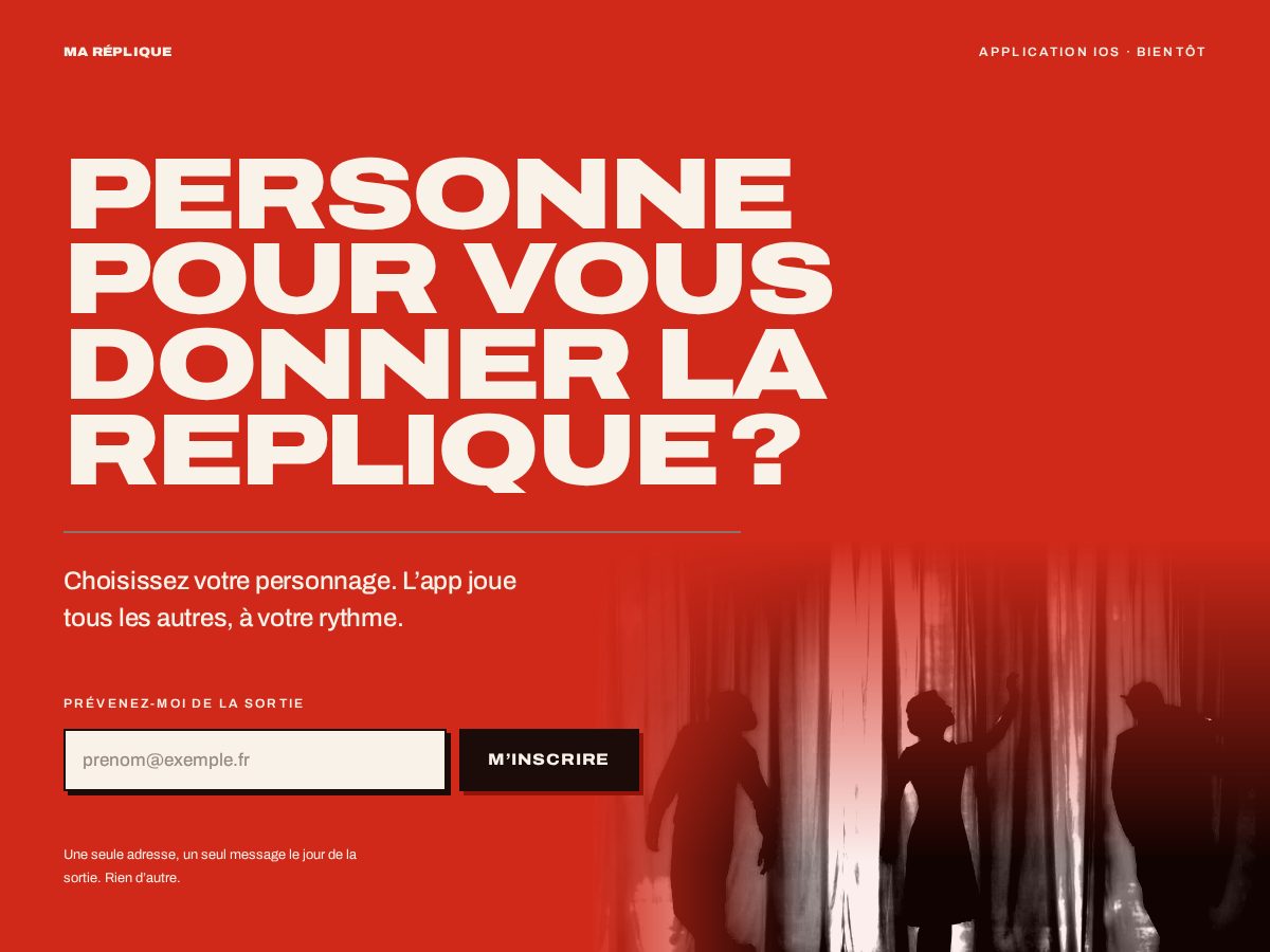 Landing-page snapshot of mareplique.com