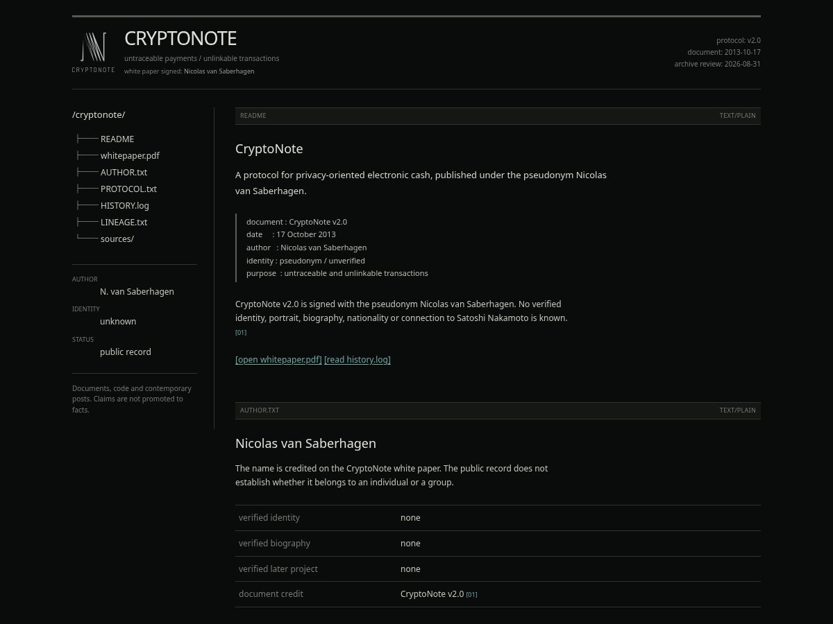 Landing-page snapshot of nicolasvansaberhagen.com