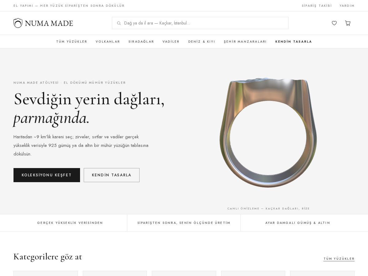 Landing-page snapshot of numamade.com