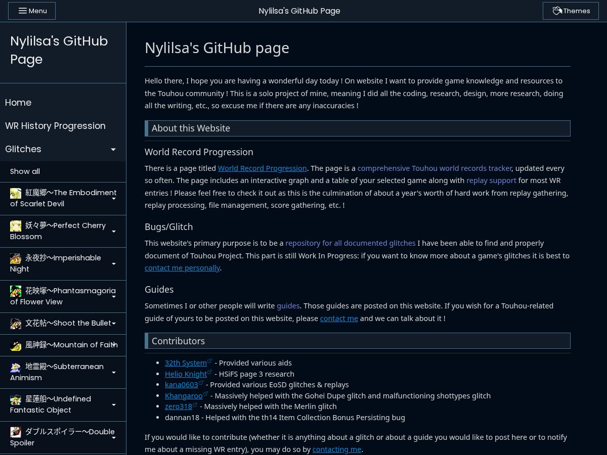 Landing-page snapshot of nylilsa.dev