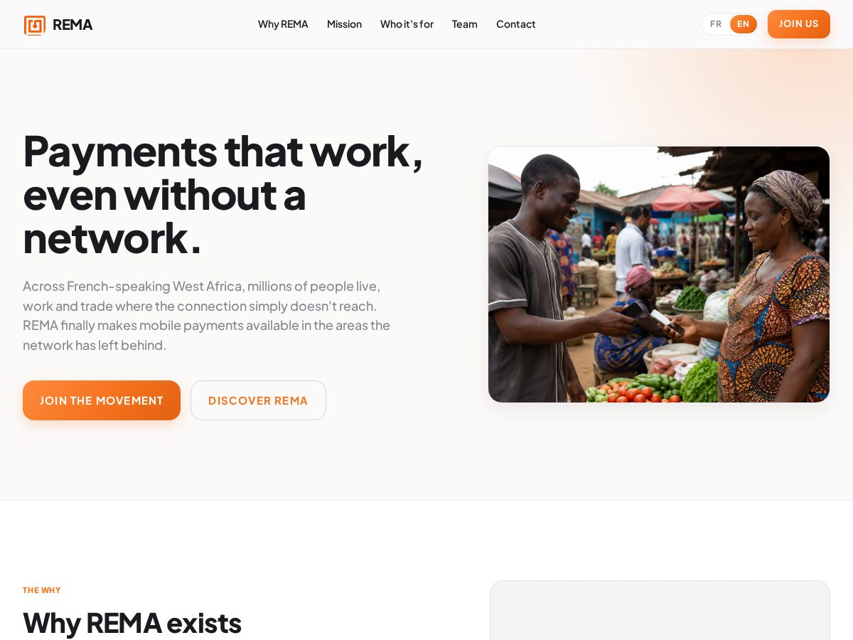 Landing-page snapshot of remapay.africa
