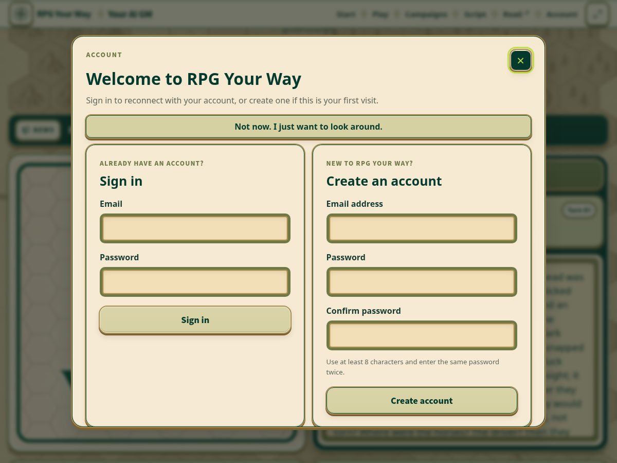 Landing-page snapshot of rpgyw.net