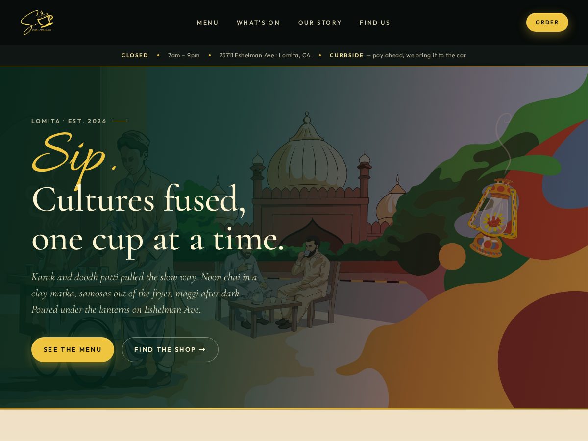 Landing-page snapshot of schaiwallah.com