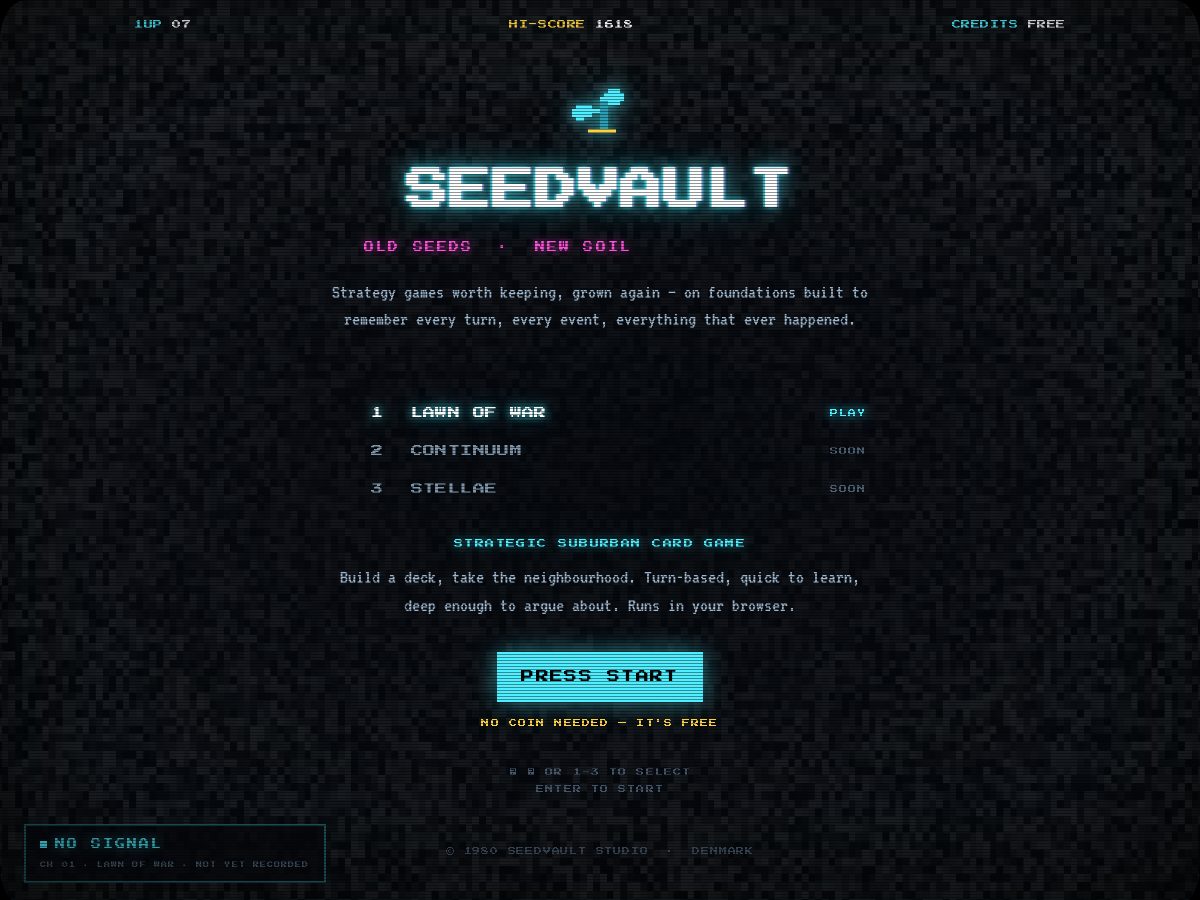 Landing-page snapshot of seedvault.studio