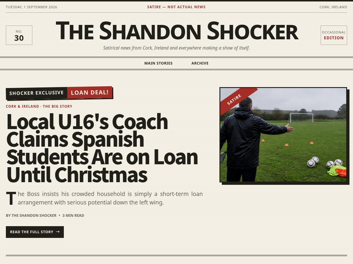 Landing-page snapshot of shandonshocker.com