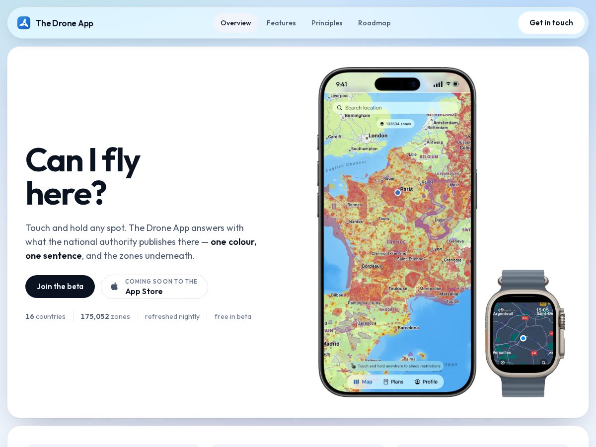 Landing-page snapshot of thedapp.net