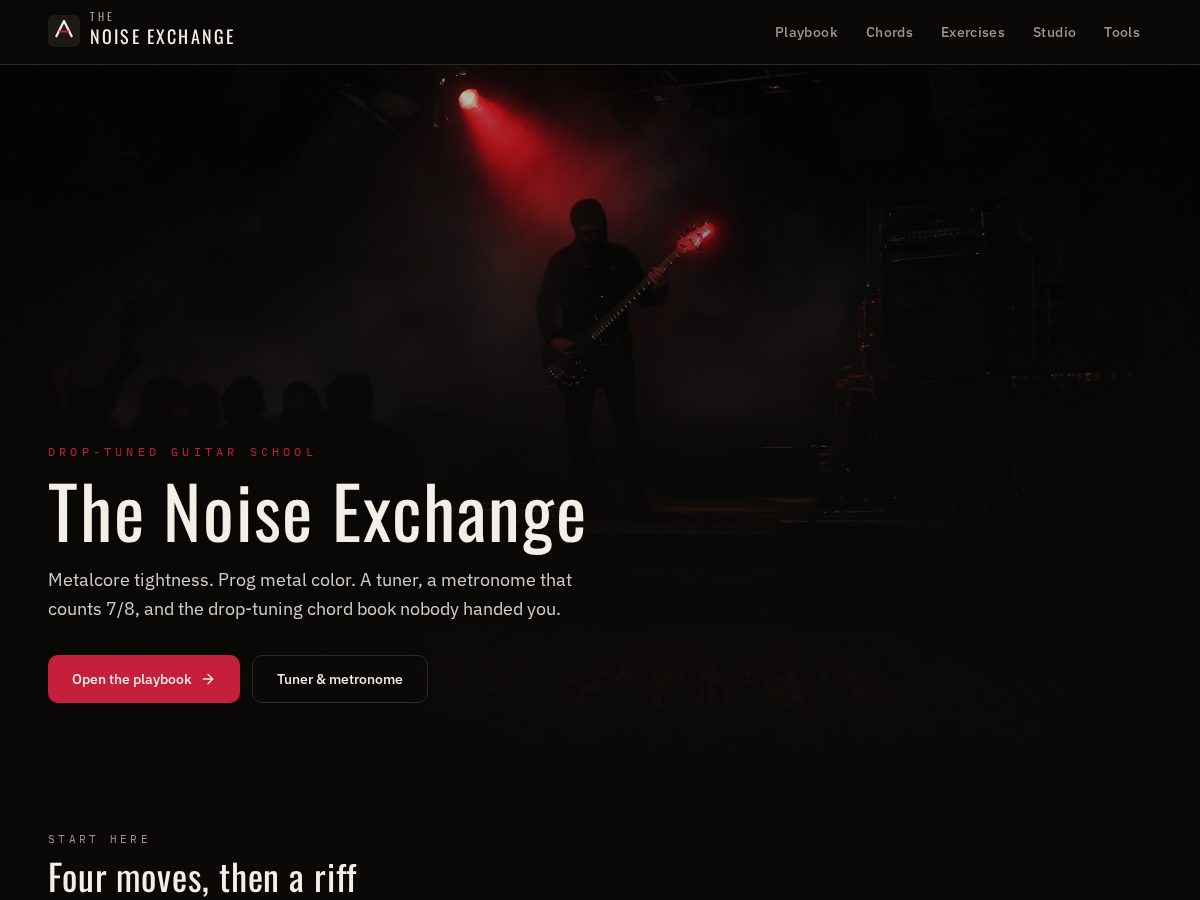 Landing-page snapshot of thenoiseexchange.com
