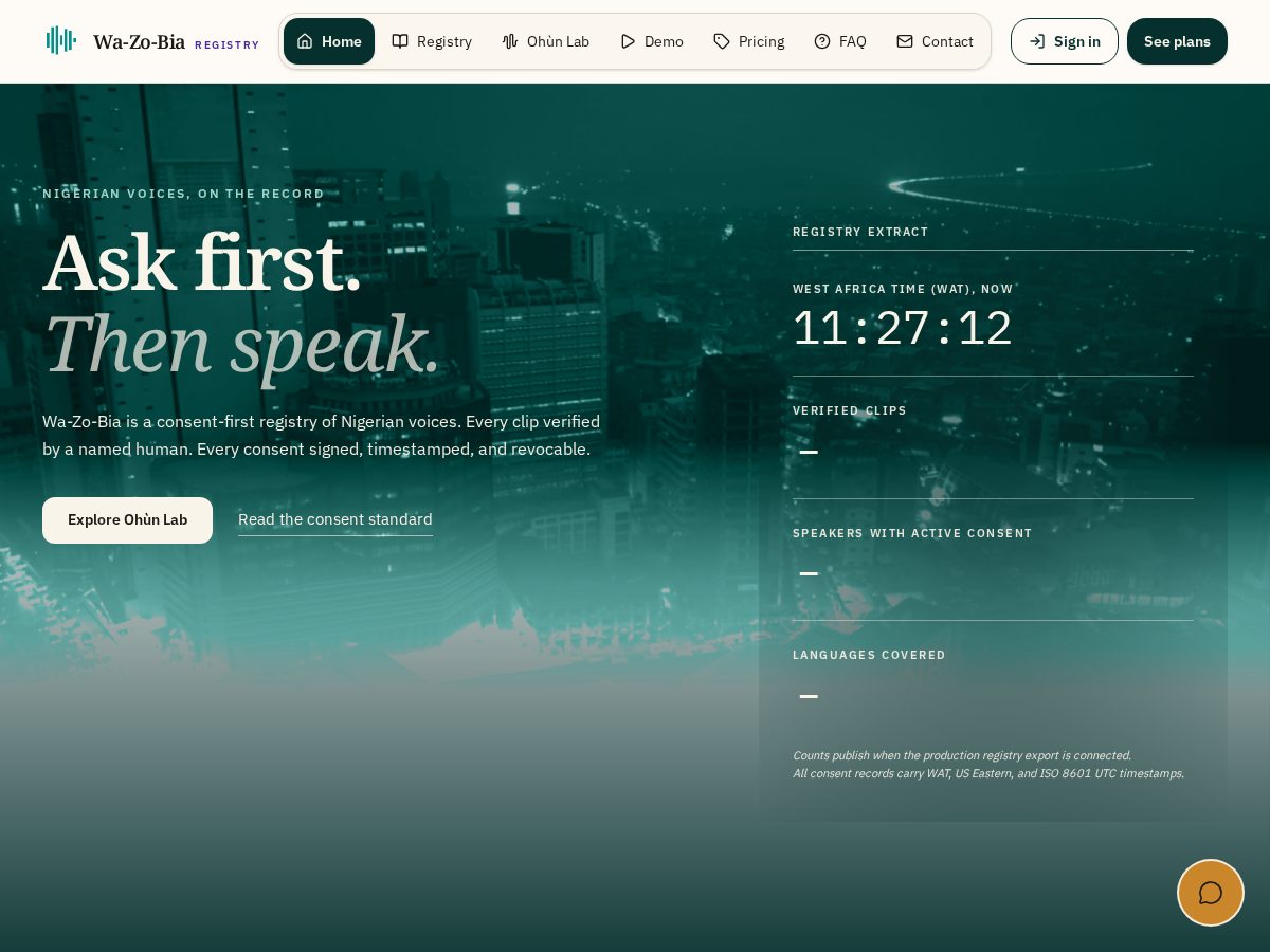 Landing-page snapshot of wa-zo-bia.com