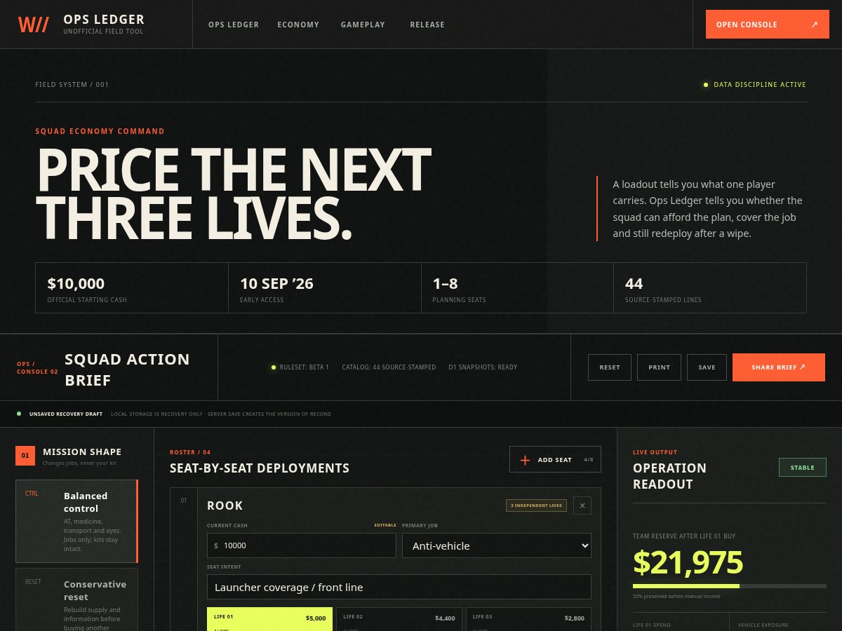 Landing-page snapshot of wardogsops.com