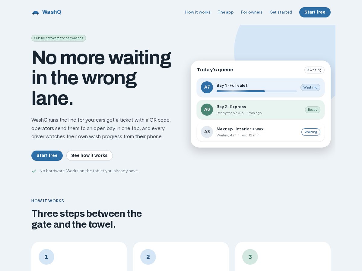 Landing-page snapshot of washq.live