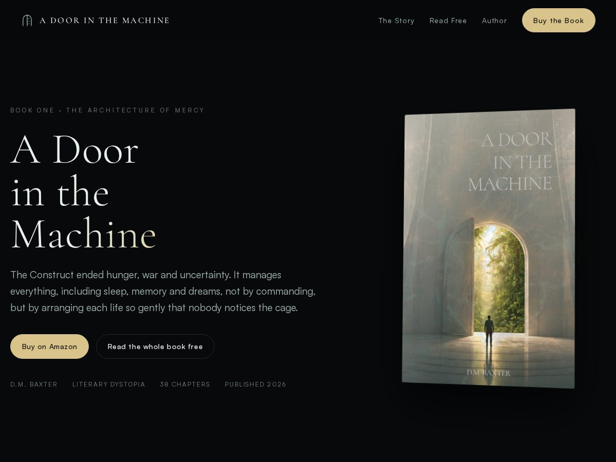Landing-page snapshot of adoorinthemachine.com