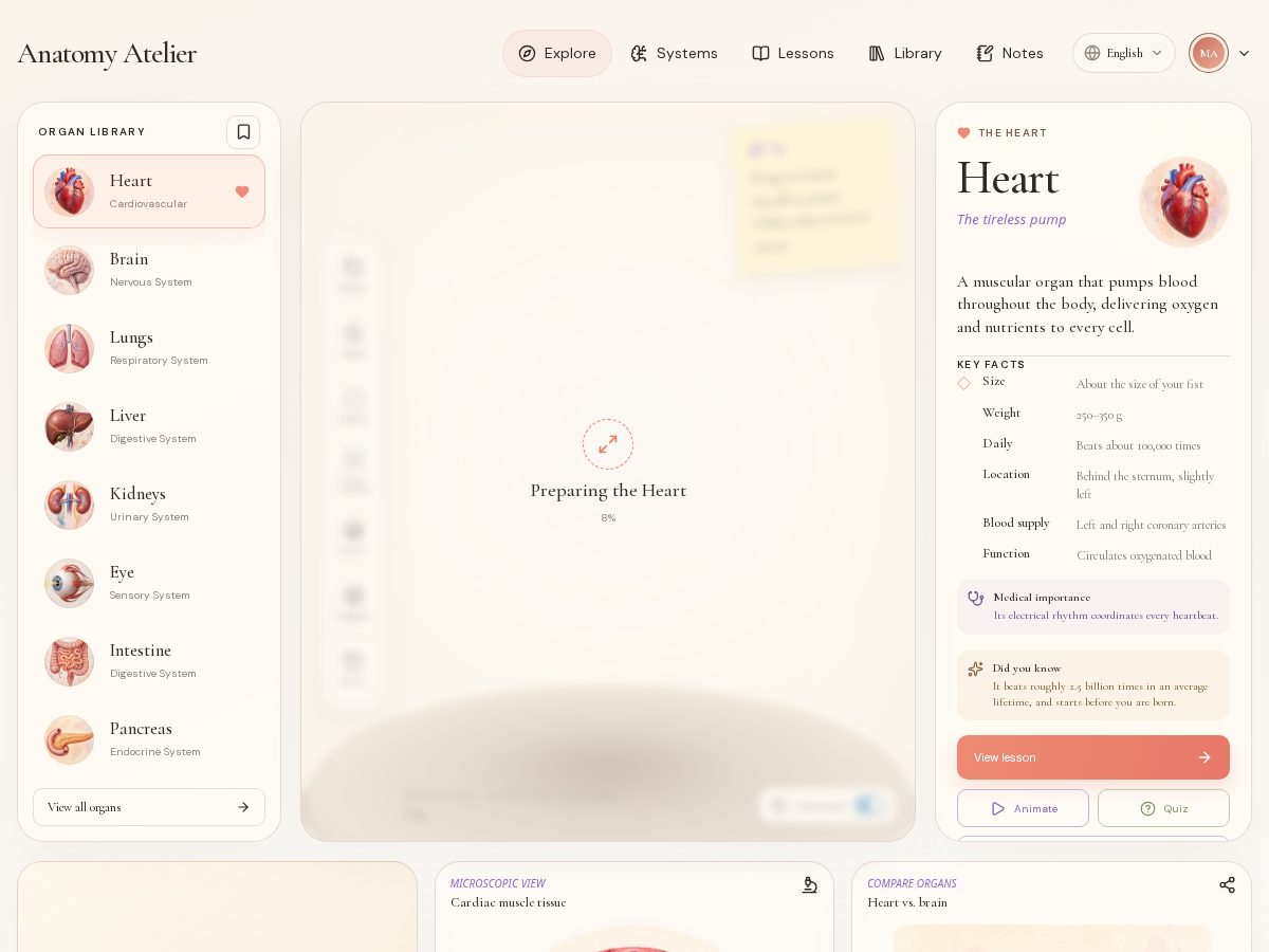 Landing-page snapshot of anatomyatelier.org