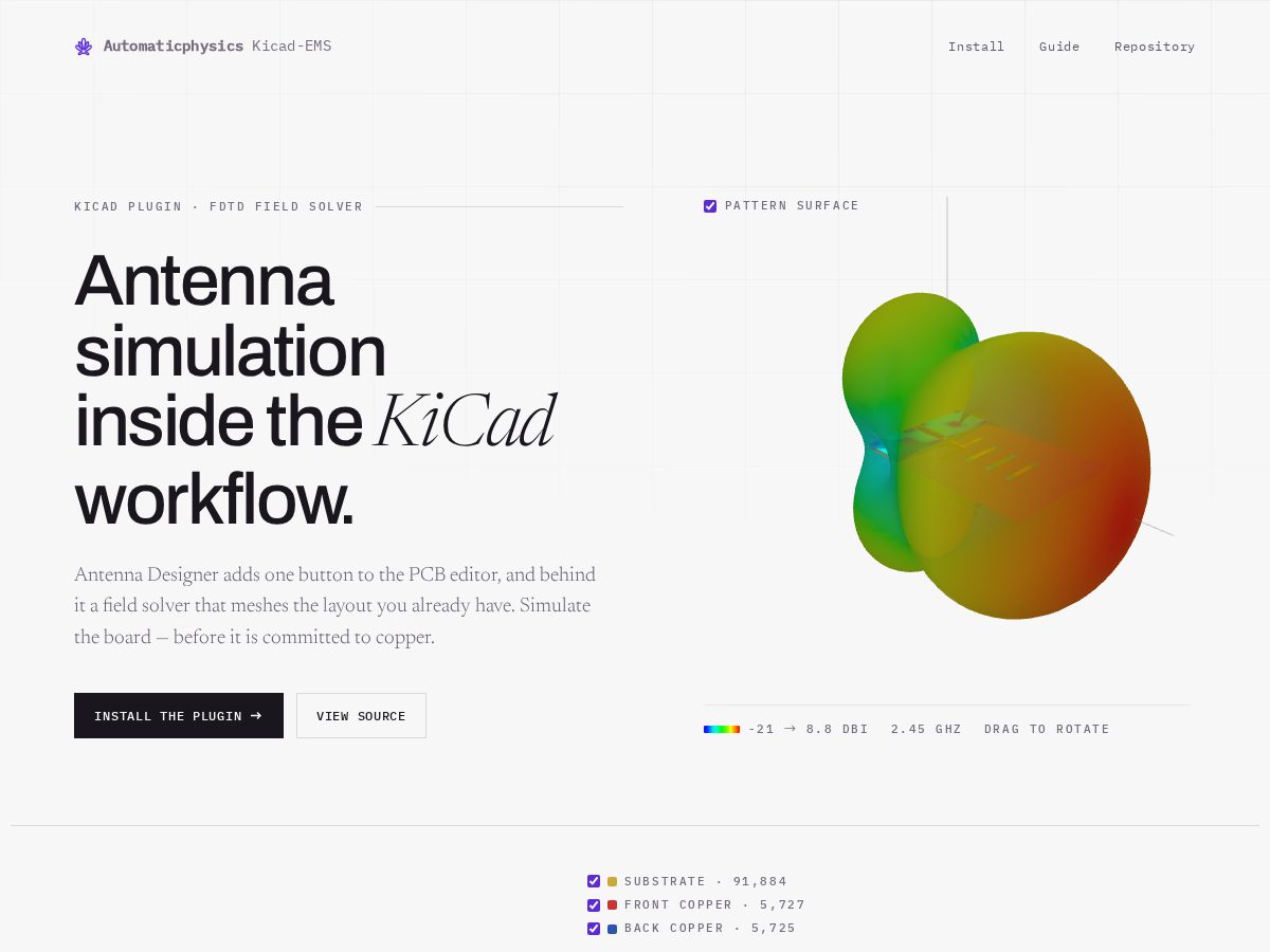 Landing-page snapshot of automaticphysics.com