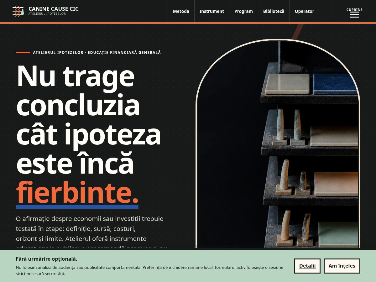 Landing-page snapshot of caninecause.space