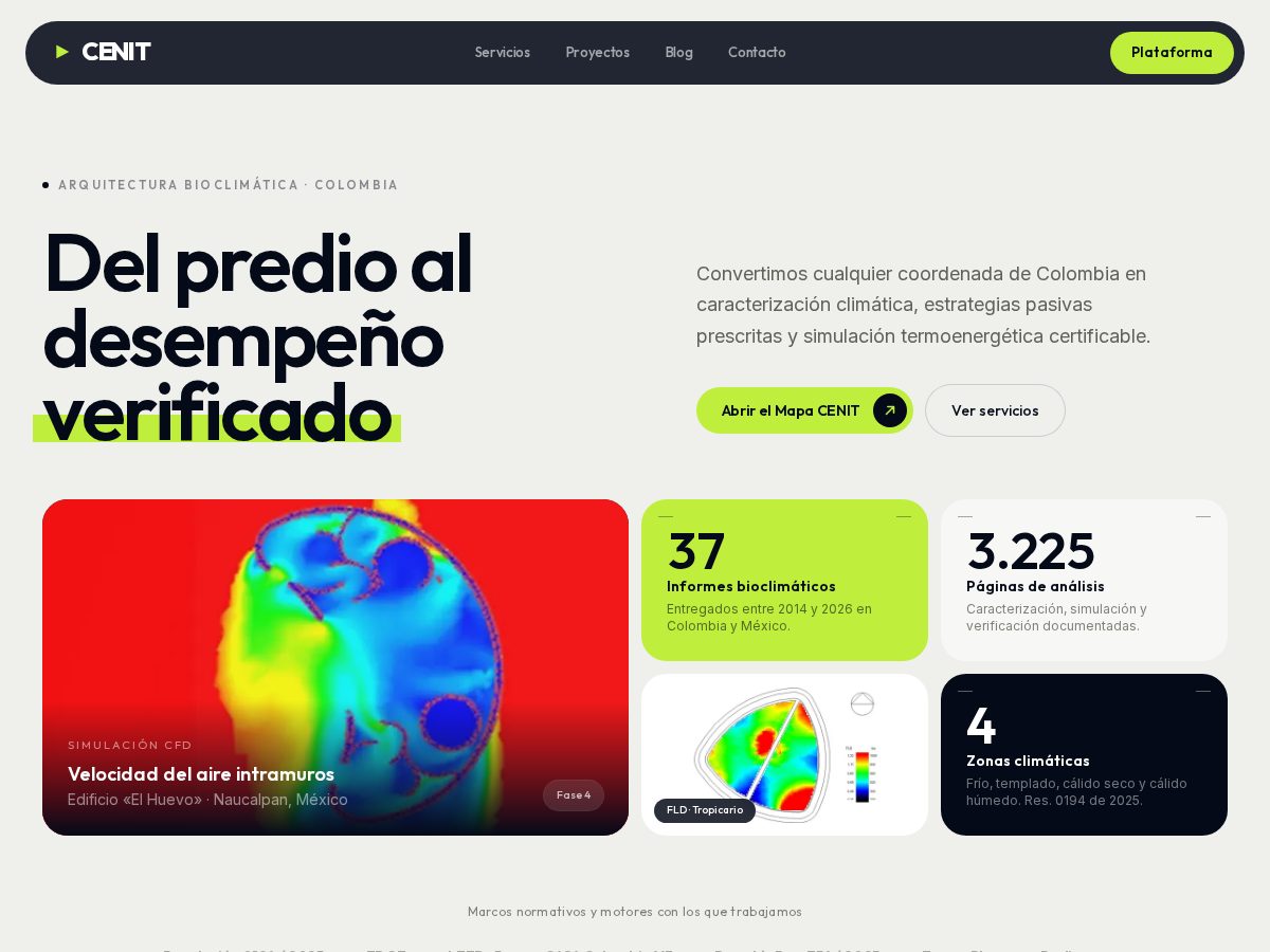 Landing-page snapshot of cenitbio.tech