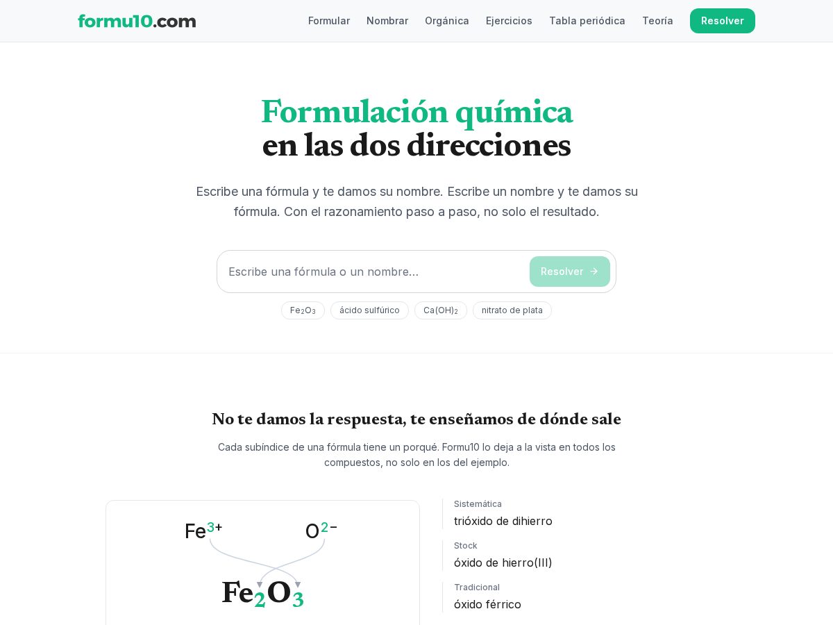 Landing-page snapshot of formu10.com