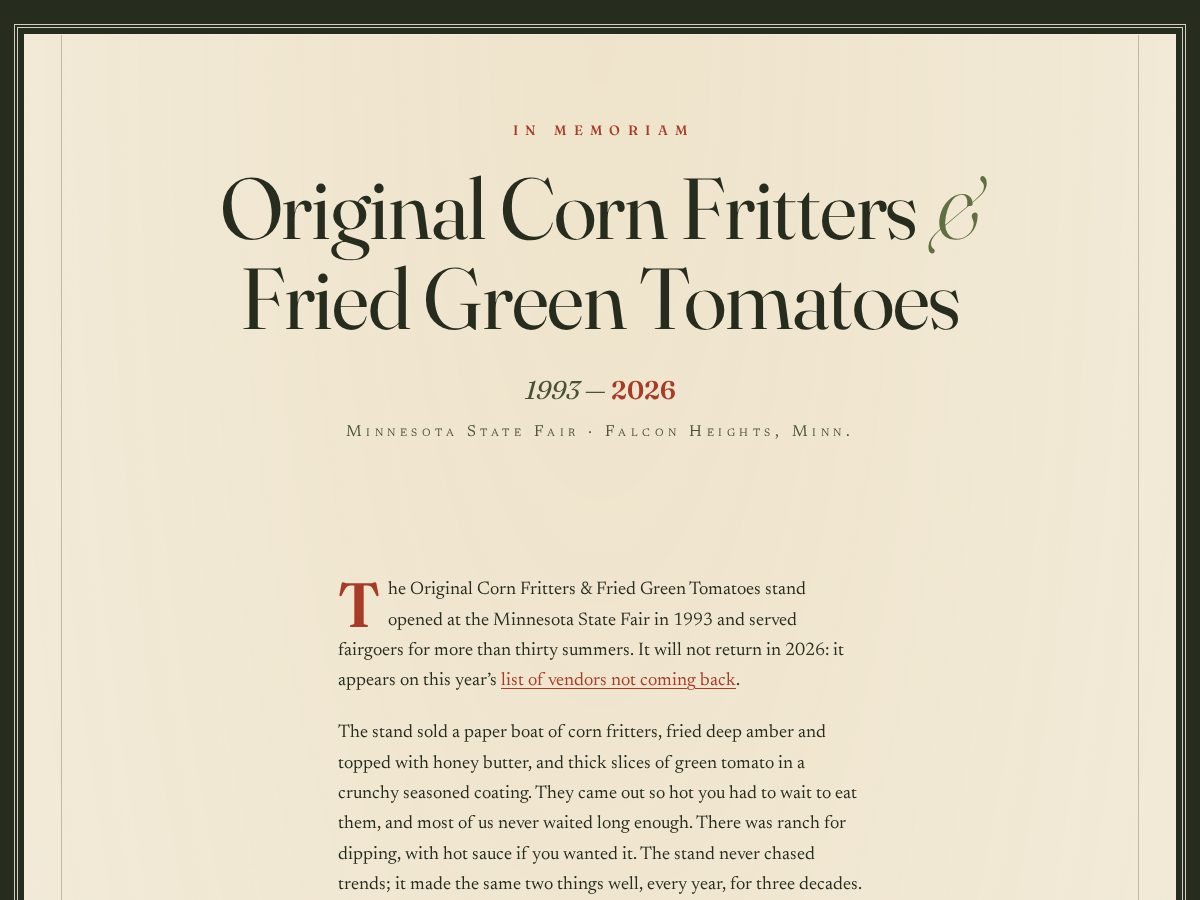 Landing-page snapshot of friedgreentomatoes.rip
