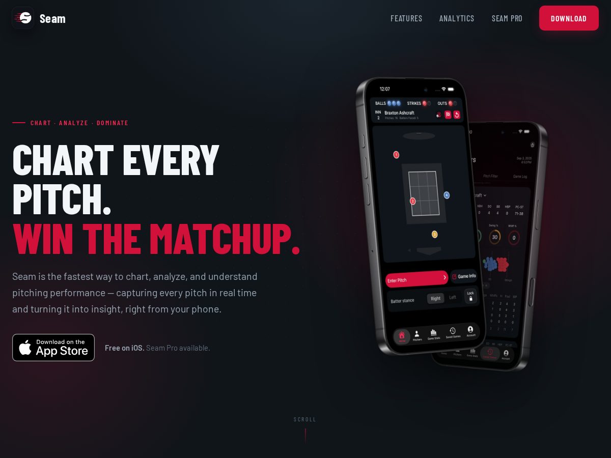 Landing-page snapshot of get-seam.com