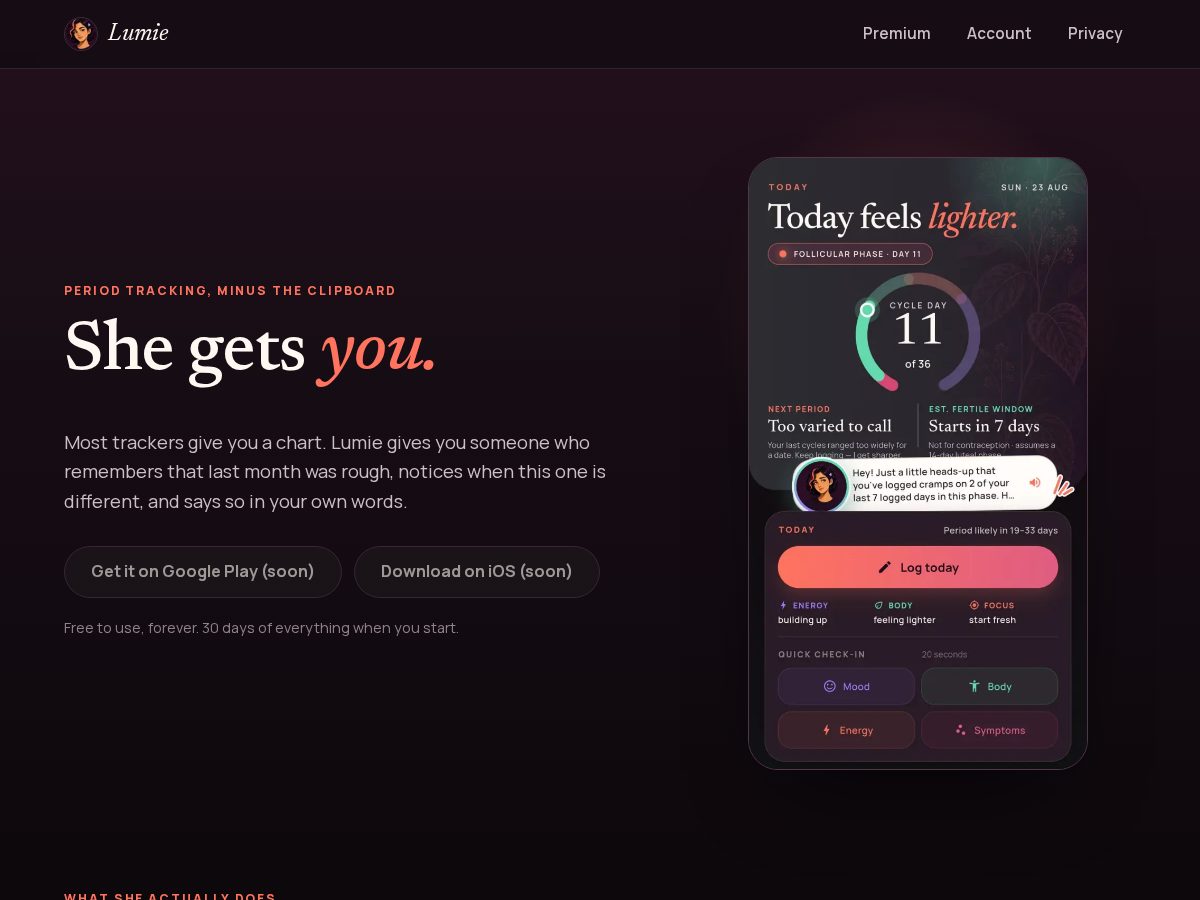 Landing-page snapshot of hylumie.com