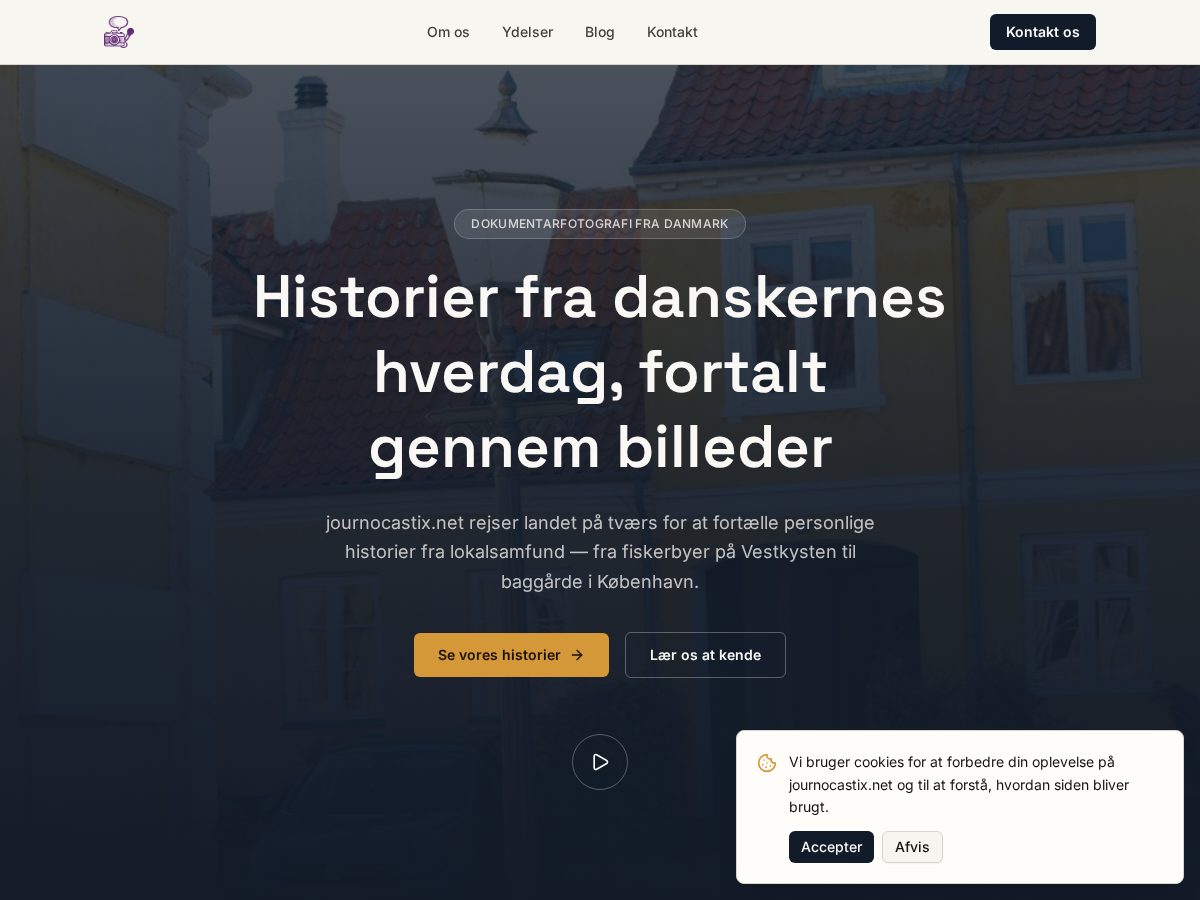 Landing-page snapshot of journocastix.net