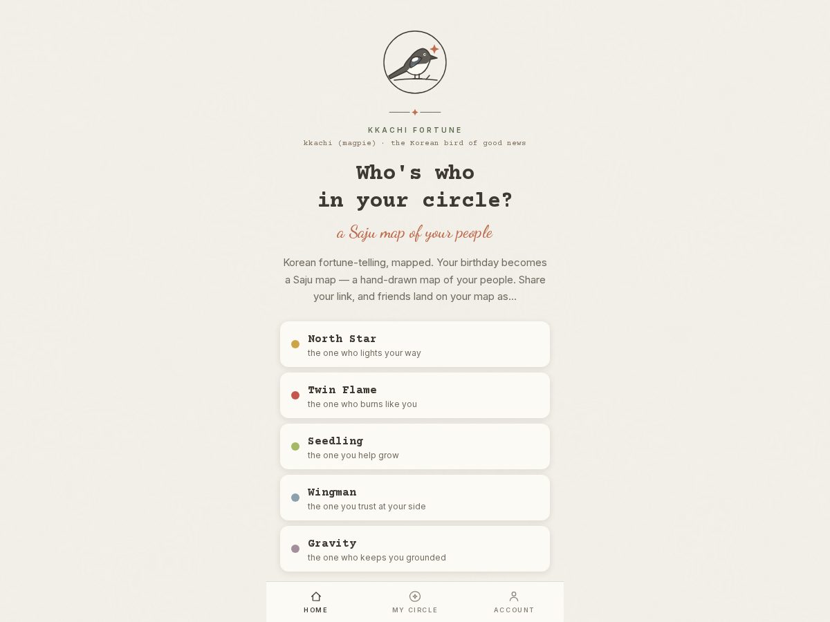 Landing-page snapshot of kkachifortune.com