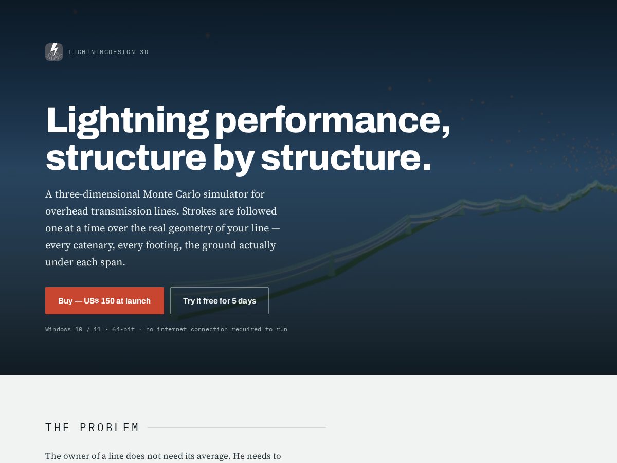 Landing-page snapshot of lightningdesign3d.com