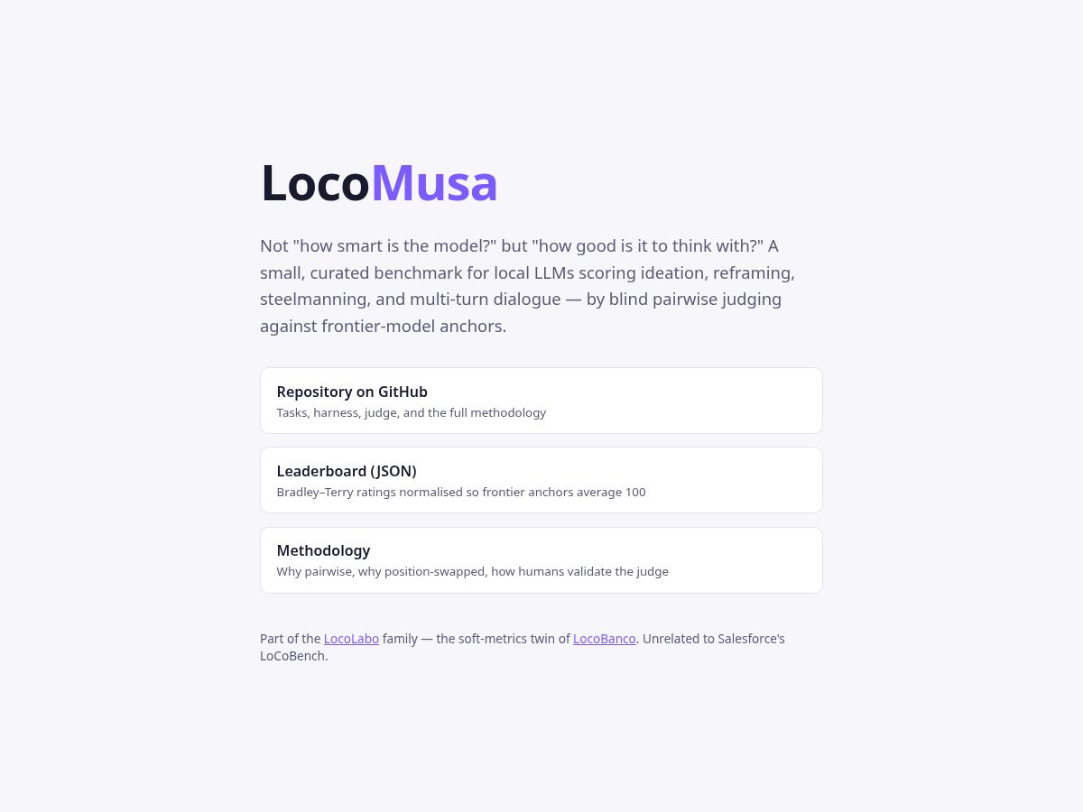 Landing-page snapshot of locomusa.org
