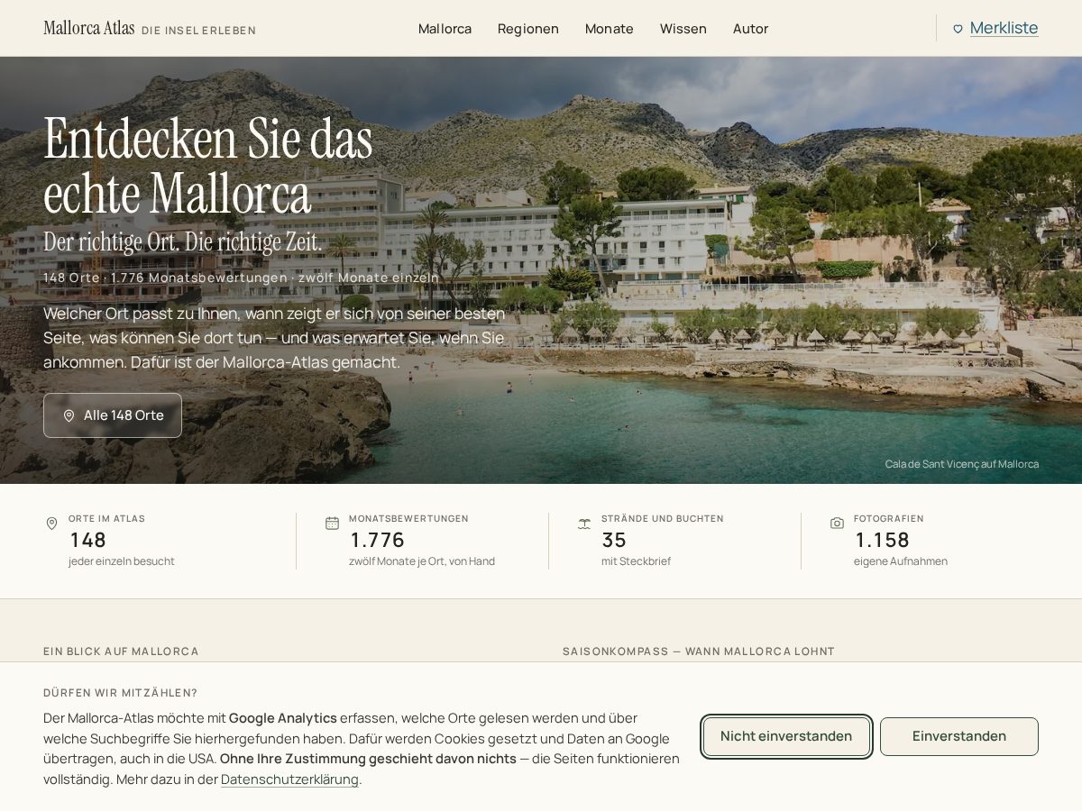 Landing-page snapshot of mallorca-atlas.com