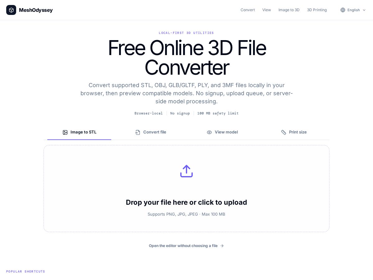 Landing-page snapshot of meshodyssey.com