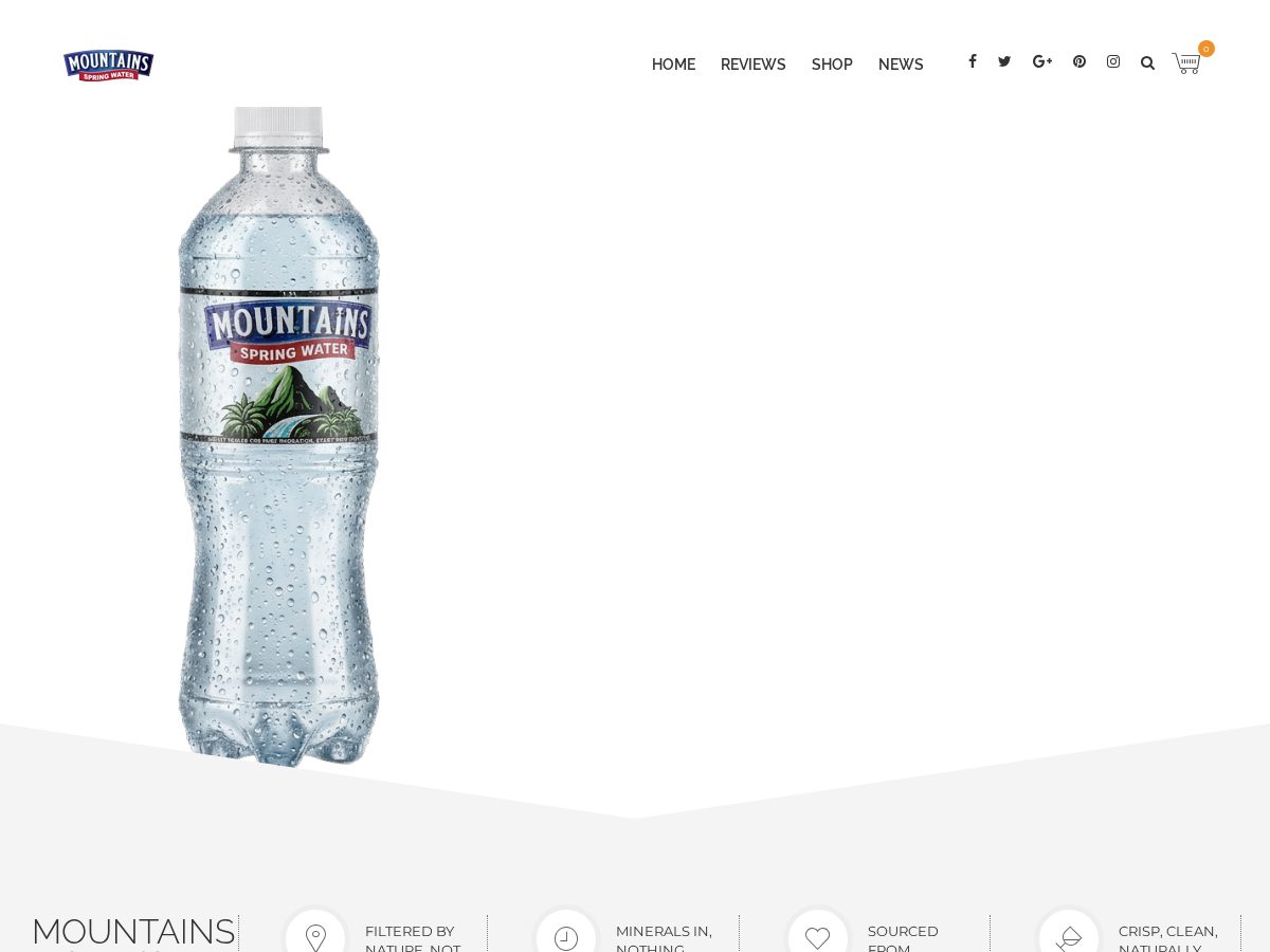 Landing-page snapshot of mountainsspringwater.com
