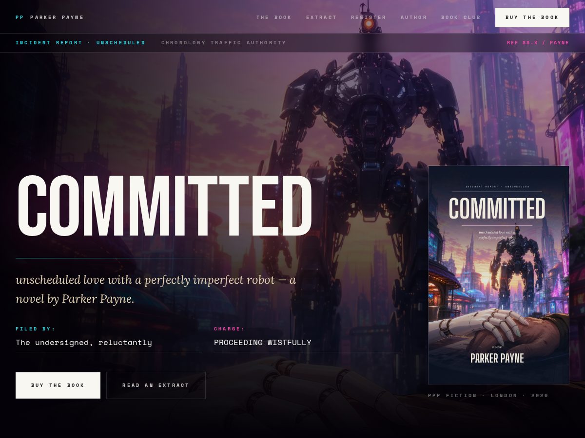 Landing-page snapshot of parker-payne.com