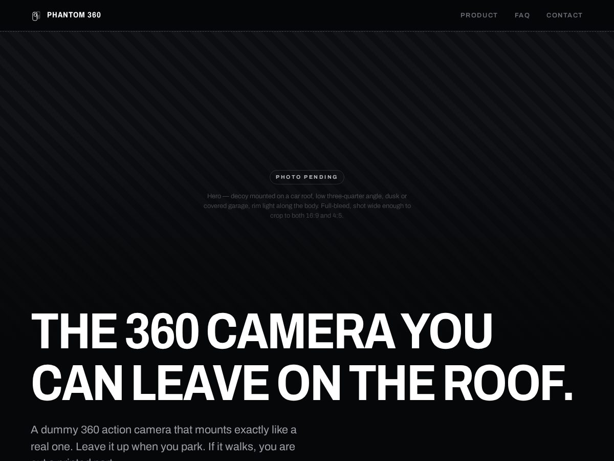 Landing-page snapshot of phantom360.shop