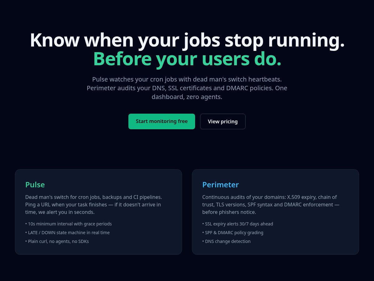Landing-page snapshot of pingops.cloud
