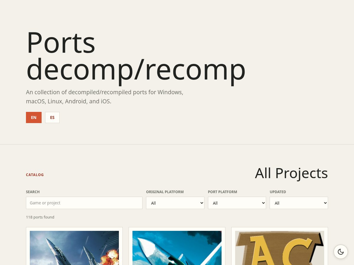 Landing-page snapshot of portsdr.com