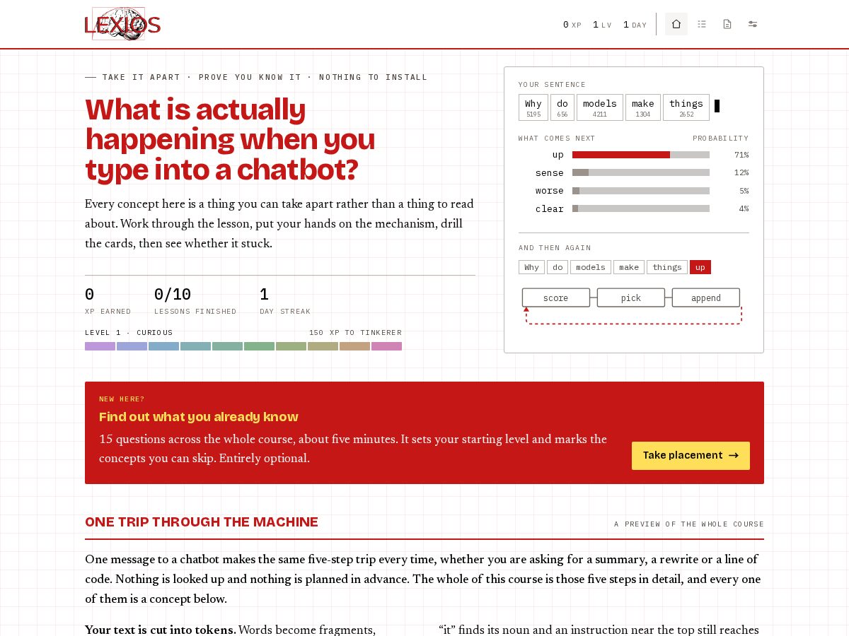 Landing-page snapshot of projectlexios.tech