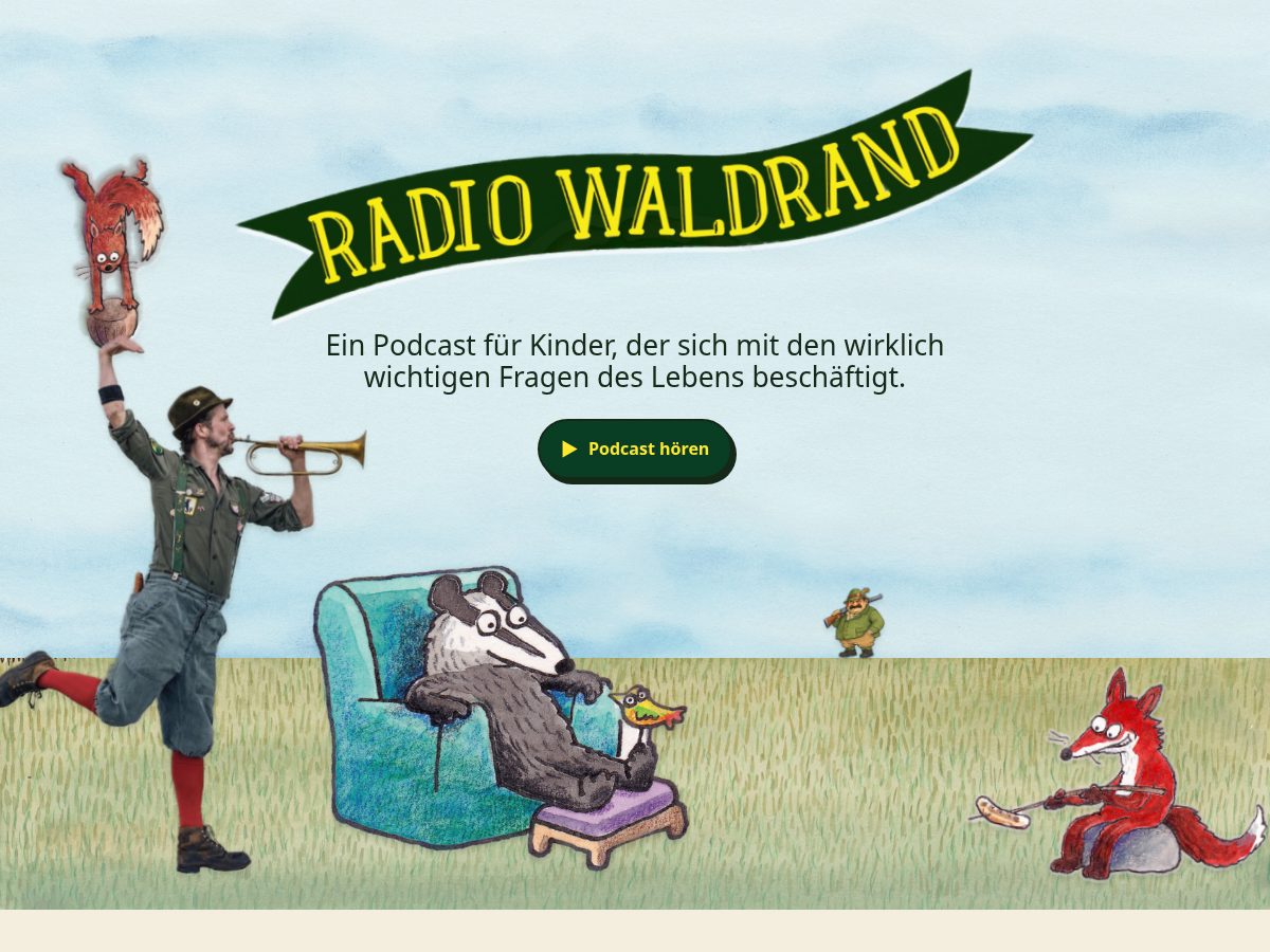 Landing-page snapshot of radiowaldrand.com