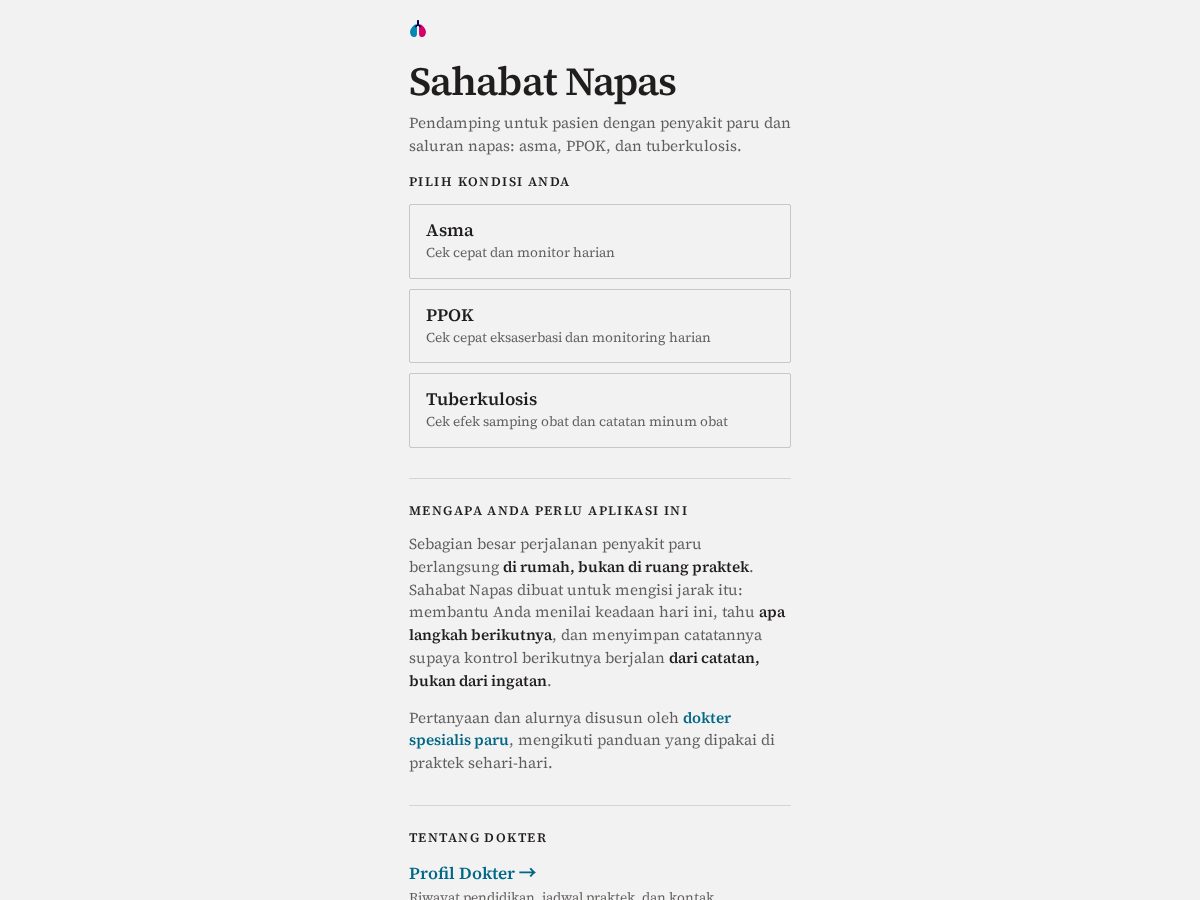 Landing-page snapshot of sahabatnapas.com