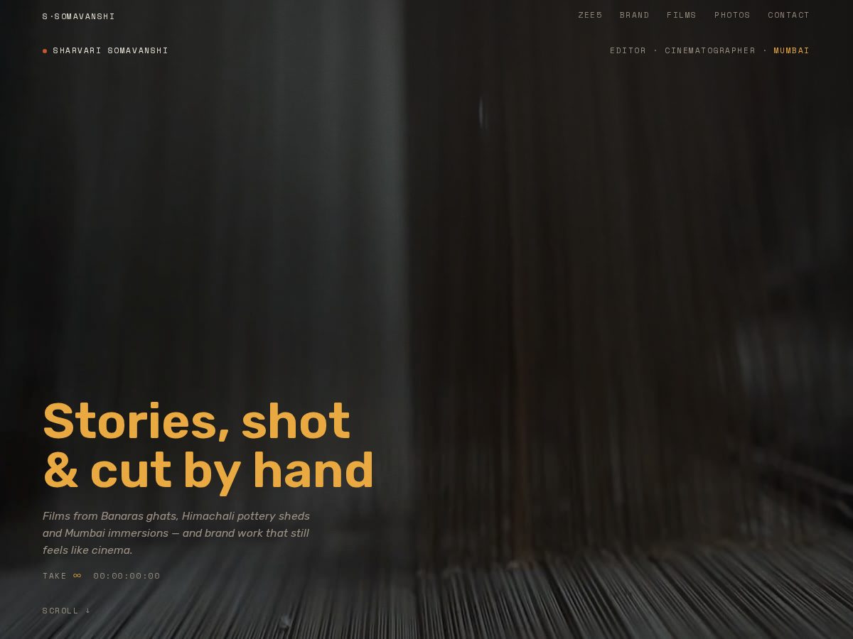 Landing-page snapshot of sharvarisom.com