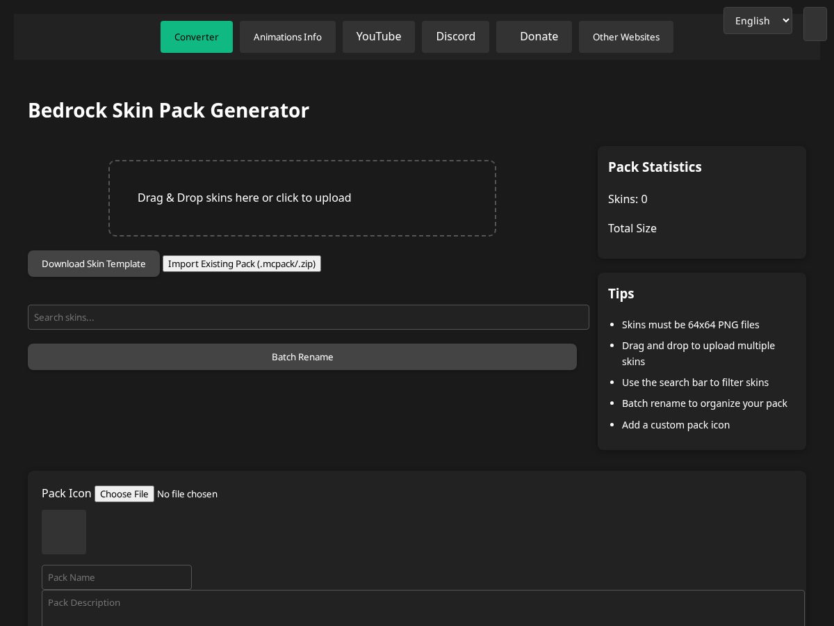 Landing-page snapshot of skinforged.com