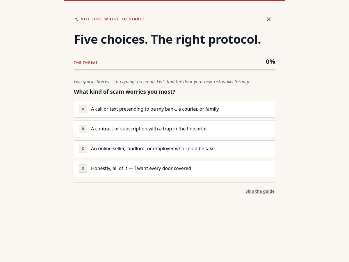 Landing-page snapshot of soberdefense.shop