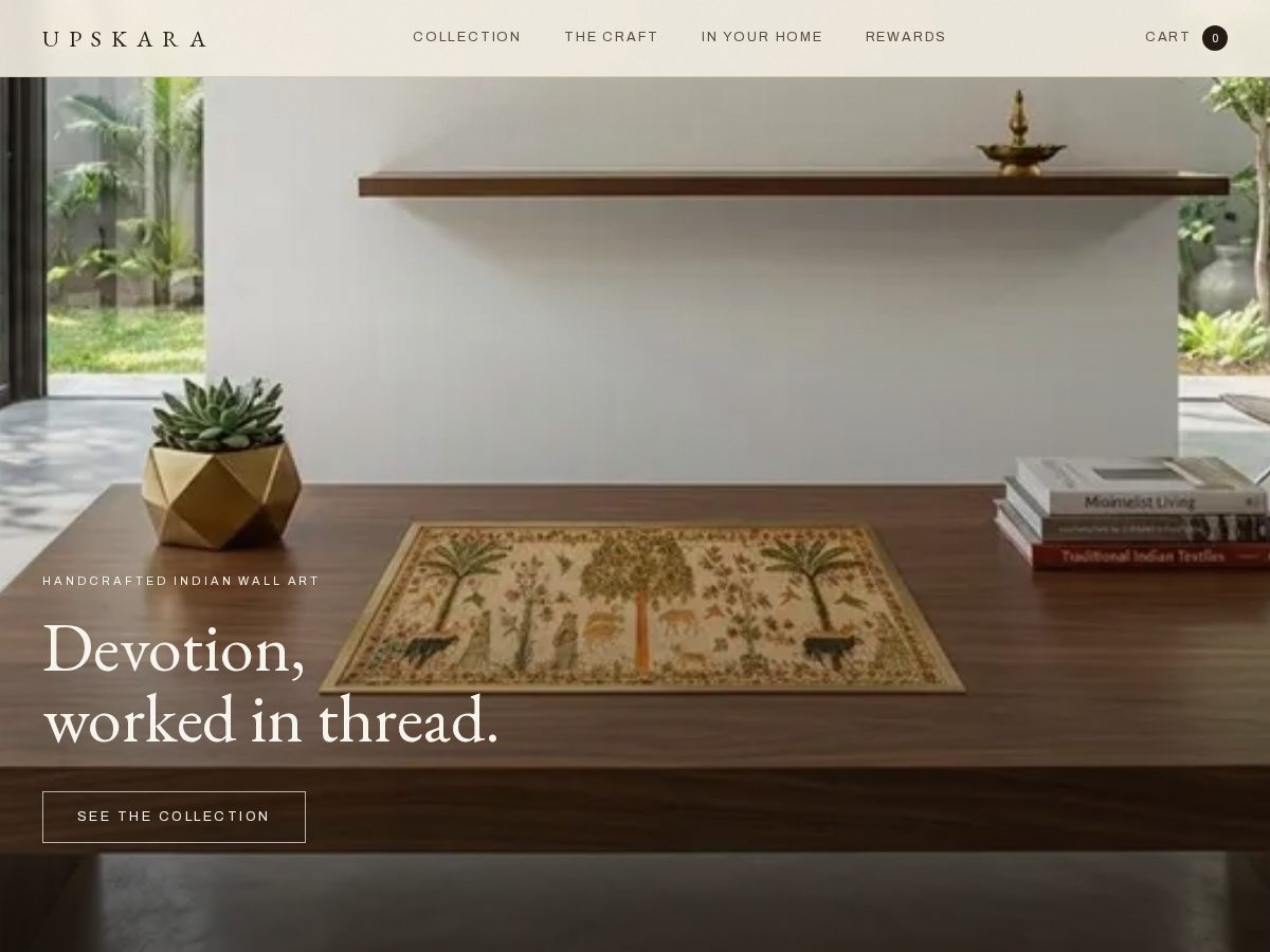 Landing-page snapshot of upskara.com