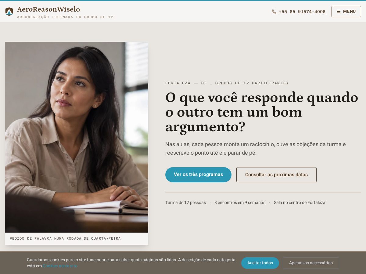 Landing-page snapshot of aeroreasonwiselo.digital