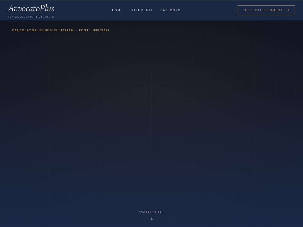 Landing-page snapshot of avvocatoplus.com